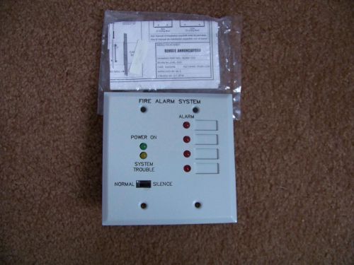 GS GENERAL SIGNAL RTU4ZA FIRE ALARM 4  ZONE ANNUNCIATOR