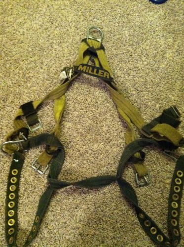 Miller safety harness fall protection. universal fit. free shipping! for sale