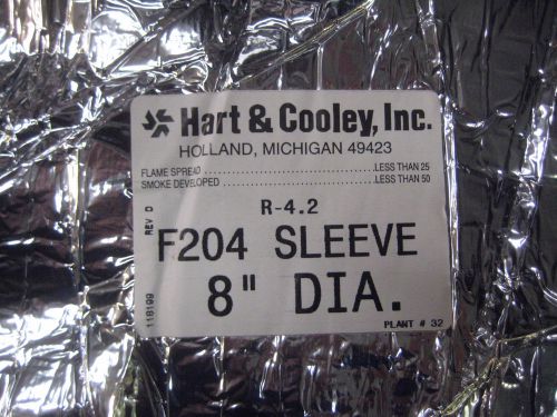 Hart &amp; Cooley Insulated Flex Duct Sleeves Lot 5 Jacket F204 8&#034;x60&#034; R 4.2 8&#034;x5&#039;