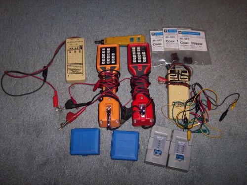 LOT OF PHONE TESTING EQUIPMENT HARRIS LINE TESTERS BUTT SET MORE