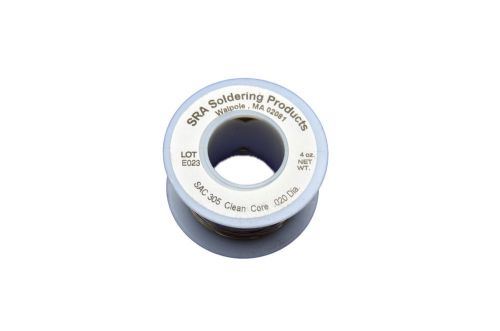 Lead Free No-Clean Flux Core Silver Solder, SAC305 .020-Inch , 4 Ounce Spool