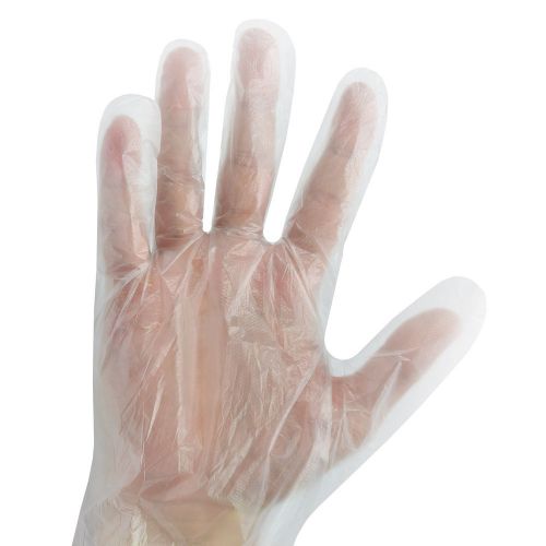 PP 200 X LARGE Polythene Plastic Disposable Gloves Cleaning Car Catering Hygiene