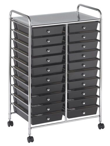 Drawer 20 Mobile Organizer Assorted Storage Toy Socument Papers Office Smoke