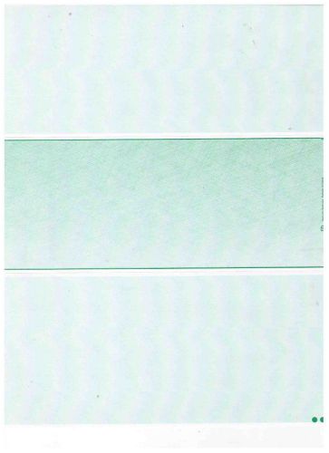 500 Business Check Paper Green Linen Middle from Deluxe