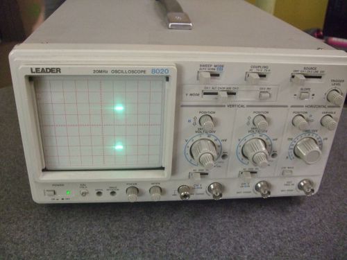 Leader 8020 20MHz 2-Channel Analog Oscilloscope      RT03