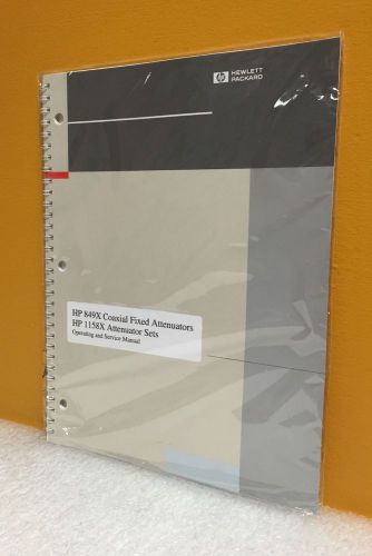 HP/Agilent 08491-90077 849X &amp; 1158X Attenuator Operating and Service Manual, New