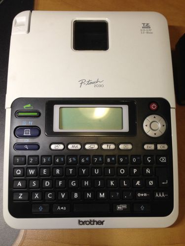Brother p-touch pt-2030ad label thermal printer with adapter use tz tape pt-2030 for sale
