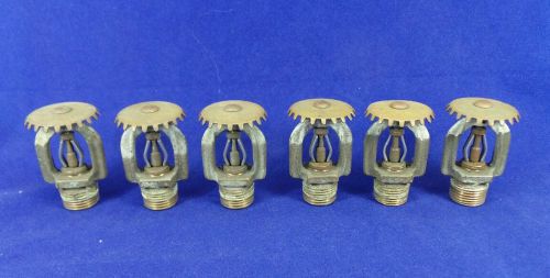Lot of 6 Vintage Used CSC Upright Fire Sprinker Heads 1979, Steampunk Art Pieces