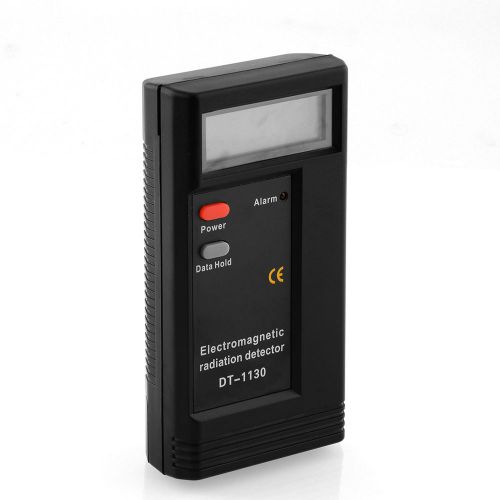 Electromagnetic radiation detector emf tester gauge dt1130 digital lcd black for sale