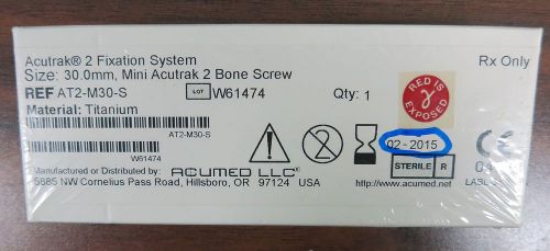 Acumed LLC AT2-M30-S Mini Acutrak 2  Screw