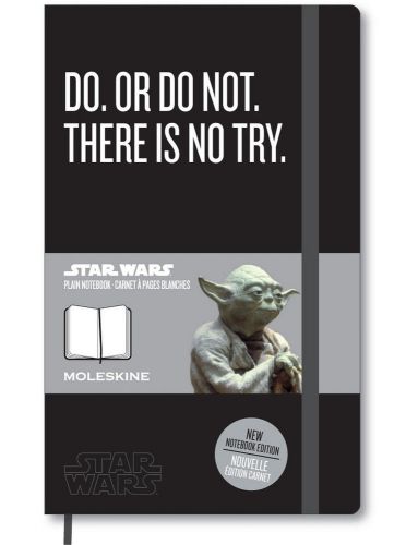 Moleskine Star Wars Limited Edition Plain Notebook, Large, Black