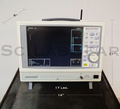Invivo 3155a anesthesia millennia vital signs monitor with ac adapter for sale