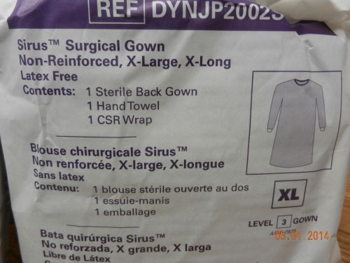 Medline Surgical Gown DYNJP2002SL X-Large and X-Long Sterile NEW 1pc