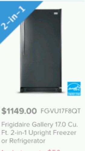 Frigidaire freezer and refrigerator