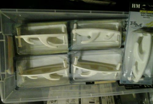 Lot of 4 new all in one anchor hanger double wardrobe hook 100lb hook for sale