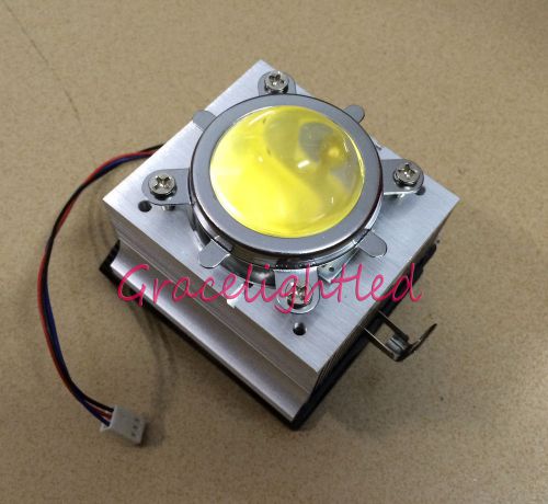 20-100w led aluminium heat sink cooling fan+44mm lens with reflector bracket kit for sale