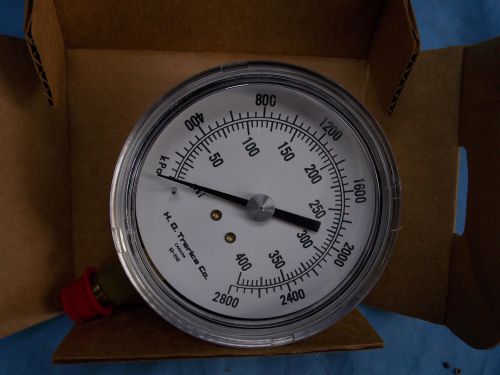 H.o. trerice 52-3143 890b 3.5&#034; 0-400 psi 0-2800 kpa pressure gauge new for sale