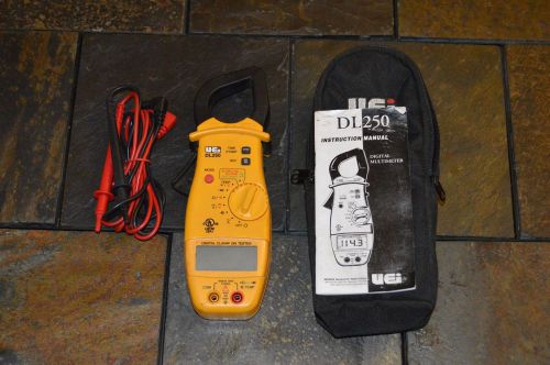 UEI DL250 Pro Digital Clamp Meter Multimeter-With Case/Manual