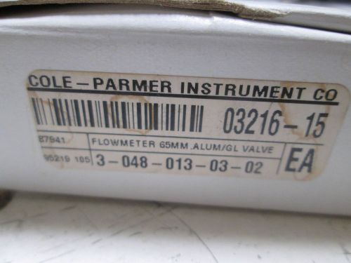 COLE PALMER N052-01 FLOW METER *NEW IN A BOX*