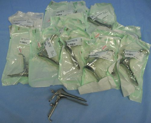 Lot of 12 Assorted Size Stainless Steel Vaginal Speculums