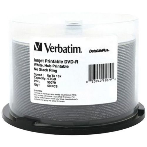 NEW Verbatim 95079 DVD R 4.7GB 16X DataLifePlus