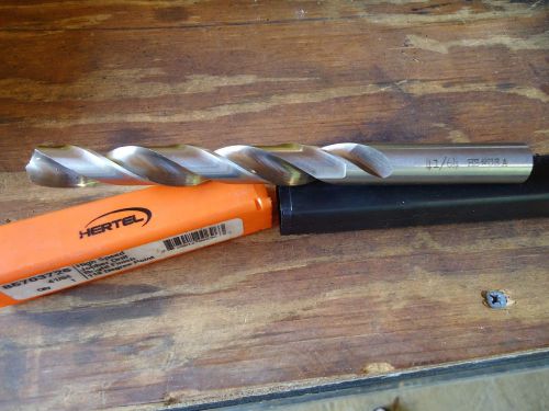 Hertel usa 41/64 jobber style drill bit metalworking multi-purpose bits tools for sale