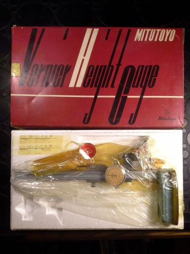 Nos mitutoyo 509-123 vernier height gage, 0-6&#034; w/ box ... mint..unused for sale