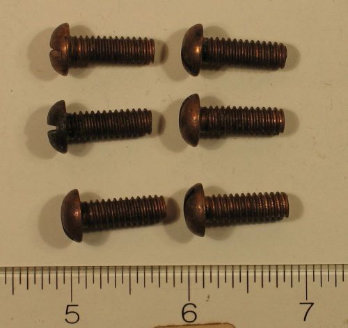 3/4 inch silicon bronze slotted round head machine screws