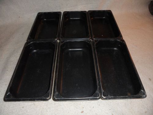 six coated  nsf stainless steel steam table pans