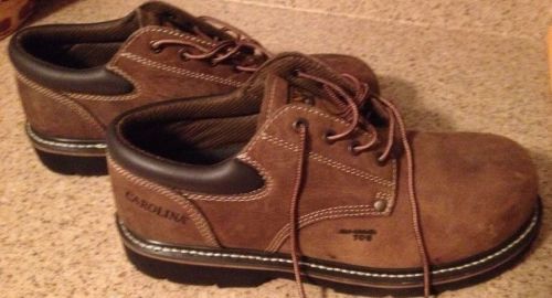 CAROLINA MENS WORK SHOES SIZE 10 1/2  Brown Stock #CA9521 Brand New