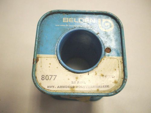 Belden 8077 magnet wire 22 awg 1 lb spool - heavy armored polythermaleze - nos for sale