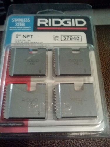 New ridgid 2&#034; npt ss 37940 drop head threader chasers quantity of 4 for sale