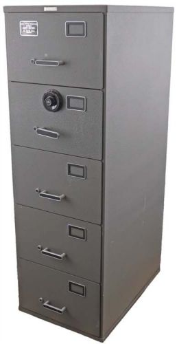 Art Metal CL6-5 GSA-Approved 5-Drawer Security Container Filing Cabinet w/Lock