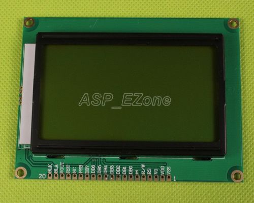 Lcd12864 3.3v yellow backlight graphic lcd module lcm 12864 for sale