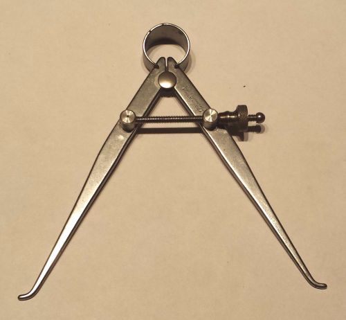 L s starrett pre-owned spring-type inside calipers, 4 inch, 100mm flat legs for sale