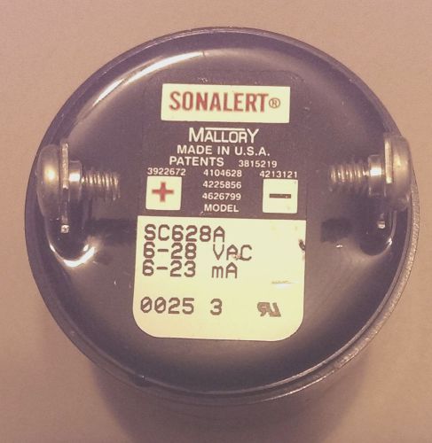 Mallory Sonalert  SC628A  Audio Indicators  Alerts Continuous 6-28VAC, buzzer