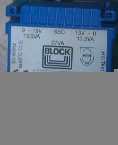 Original BLOCK VDE 0551 / EN 60742 Isolation Transformer