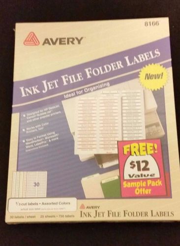 Avery Ink Jet File Folder Labels - 750 Labels - 8166, 5266