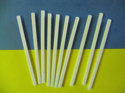 .250&#034; Diameter X 5.0&#034; long MOLDED TEFLON Rod ASTM D3294 ( 10 piece lot)