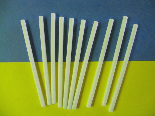 .250&#034; diameter x 5.0&#034; long molded teflon rod astm d3294 ( 10 piece lot) for sale