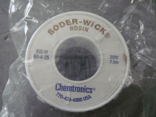 Chemtronics 50-4-25 Soder-Wick Rosin Desoldering Braid 25&#039; Roll
