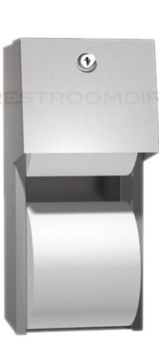 ASI Stainless Steel Lockable Surface Mount Dual Roll Toilet Tissue Dispenser