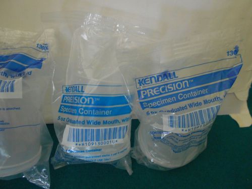 Kendall  sterile 5oz precision or specimen containers with lids,  lot of 67 for sale