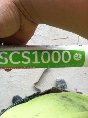 Lot 6 SCS1000 Contractors Specialty Bkack  100% Silicone 10.1 Fl Oz GE 1/16