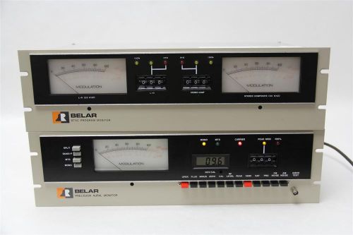 BELAR Precision Aural Monitor TVM-100 &amp; BTSC Program Monitor TVM-220 TESTED