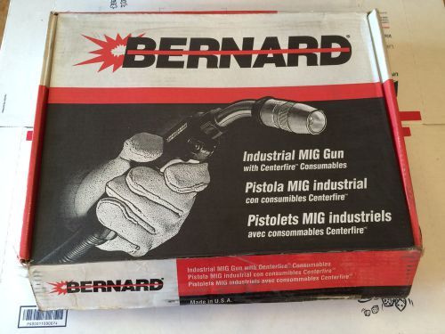 Bernard 300 Amp MIG Welding Gun, 15 ft whip, Miller Feeder, Q3015AE8HM, Q Gun
