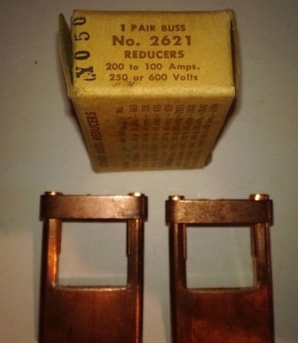 3 pr nib copper fuse reducers ~ buss #2621 ~ 70-100  fits 200 ~ steampunk look! for sale