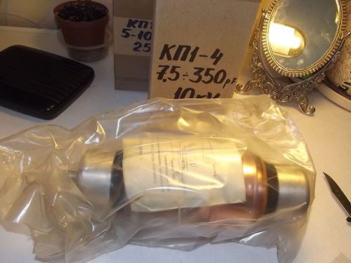 KP1-4  7, 5-350pF 10kV VACUUM VARIABLE CAPACITOR. PCS 1. NEW.