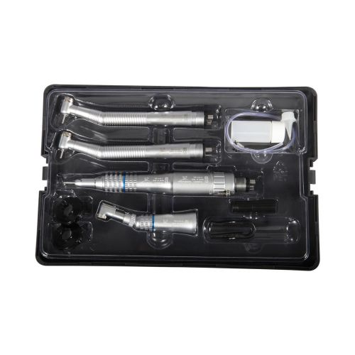 NSK Style Dental 2 High Speed +1 Low Speed Handpiece kit 4 Holes Push Button