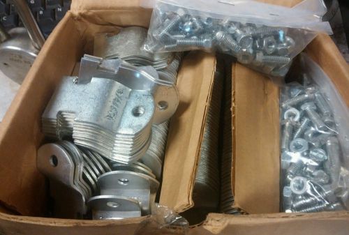 Over 100 unistrut , 3/4&#034; std rigid conduit clamps for sale